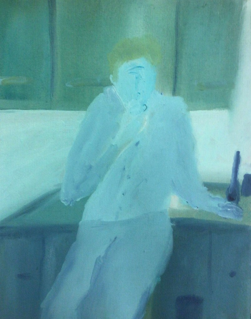 In der Küche, in der Nacht 24x30 2021 Stefan Pfattner